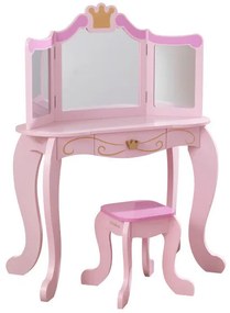 Детска тоалетка - KidKraft- Princess Vanity & Stool