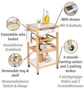 Маса за сервиране 38x49 cm Finja - Wenko