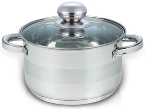 Тенджера с капак SAPIR SP 1210 GI20, 3.9 литра, 20x12.5 см, Многослойно дъно, Индукция, Инокс