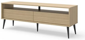 Масичка за телевизор с дъбов декор в естествен цвят 150x54 cm Lake - TemaHome