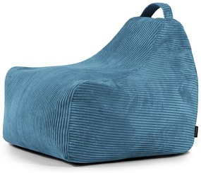 Син детски пуф от рипсено кадифе Game Amuse – SLOWDOWN