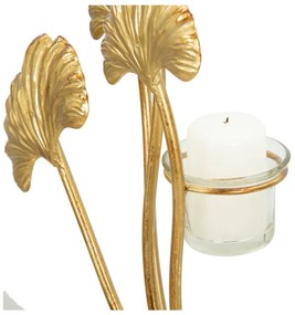 Железен свещник в златист цвят Iris - Mauro Ferretti
