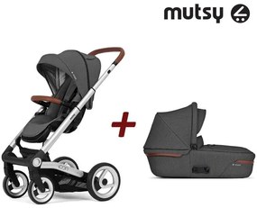 Бебешка количка 2в1 Icon Standard MUTSY - Smokey Grey