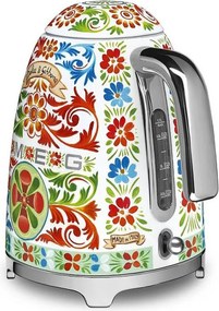 Електрическа кана SMEG Dolce & Gabbana KLF03DGEU, 2400 W, 1.7 л, 360° основа, Гланцово покритие, Многоцветен