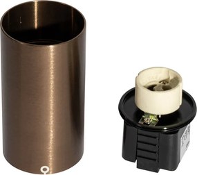 Модерен прожектор тъмно бронз за 1-фазна релсова система GU10 35mm - Iconic Ruby Honey