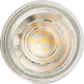 Комплект от 5 GU10 50mm димируеми в келвини LED крушки прозрачни 4.5W 345 lm 2000-2700K