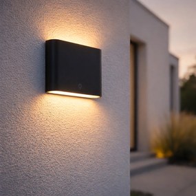 Модерна външна стенна лампа черна 11,5 см с LED IP65 - Batt