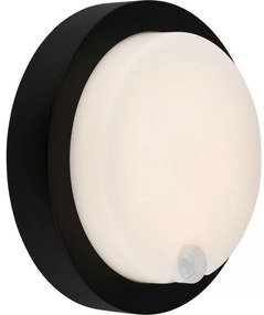 Brilo - LED акумулаторно външно стен��но осветително тяло със сензор LED/4W/5V 4400 mAh IP44 черно