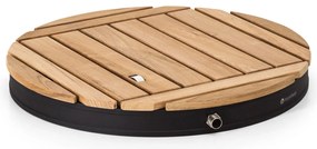 Blumfeldt Sumatra Teak Round, градински душ алуминий, тиково дърво, дръжки