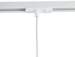 Модерна висяща лампа бежова с бяло за 1-фазна релсова система - Iconic Frini