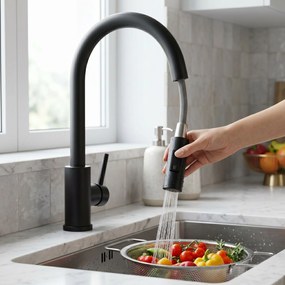 Смесител за кухня Rea Fresh Touch Black Matt