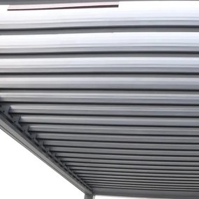 Пергола Hesperide Evonis, Алуминий и стомана, Графит, 6x3 m