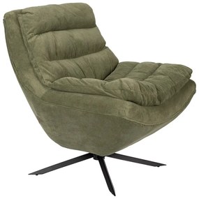 Зелено кадифено кресло Vince - Dutchbone