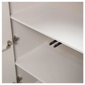 Светлосив шкаф от борова дървесина 85x135 cm Cadiz - WOOOD