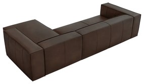 Ъглов диван от тъмнокафява кожа (десен ъгъл) Madame - Windsor &amp; Co Sofas