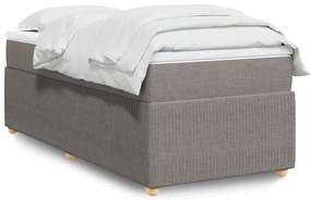 3285529 vidaXL Боксспринг легло с матрак, таупе, 80x200 см, плат