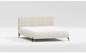 Бежово двойно тапицирано легло с включена подматрачна рамка 140x200 cm Barker – Ropez