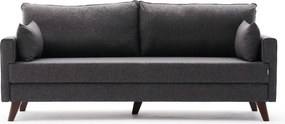 Антрацитен разтегателен диван 208 cm Bella – Balcab Home