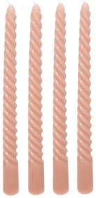 Свещи без аромат atmosphera Hugo, 25 cm, 4 бр - Слонова кост