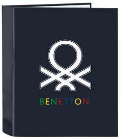 Папка с пръстени Benetton Sixties Морско син A4 (27 x 33 x 6 cm)