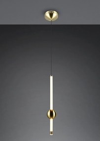 LED затъмняващо се висящо осветително тяло в месингов цвят Melita – Trio