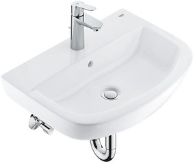 Комплект мивка и смесител, 39471000 Bau Ceramic, Grohe, керамика, снежно бял и хром