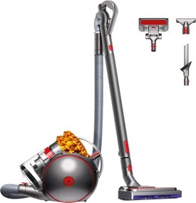 Прахосмукачка без торба Dyson Cinetic Big Ball Multi Floor 2 230278-01, 700W, 170AW, 0.8 л, Radial Root Cyclone, Автоматично изправяне при преобръщане, Никел/жълт