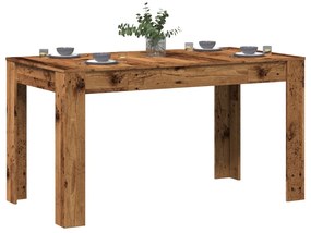 856572 vidaXL Трапезна маса от старо дърво 140x74,5x76 cm Инженерна дървесина