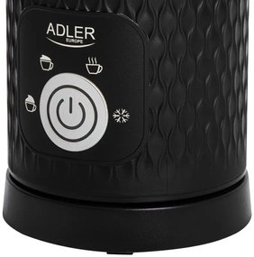 Уред за разпенване на мляко Adler AD 4494B, 500W, 300 мл, Незалепващо покритие, Черен