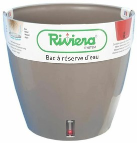 Саксия Riviera Eva Тъмнокафяв Кръгъл Ø 46 cm