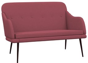 351486 vidaXL Пейка, виненочервена, 110x76x80 см, текстил