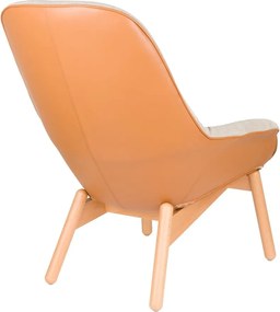 Бежово кресло Duke – White Label