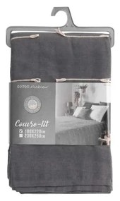 Антрацитно покривало за легло 180x220 cm Fileo – douceur d'intérieur