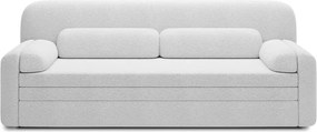 Бял разтегателен диван с място за съхранение от букле 236 cm Elioss – ELTAP