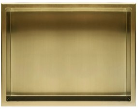 bathroom shelf 30x45 gold brush