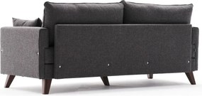 Антрацитен разтегателен диван 208 cm Bella – Balcab Home