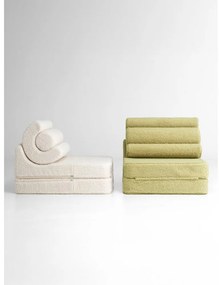 Зелен детски стол от букле Flipster – Wigiwama