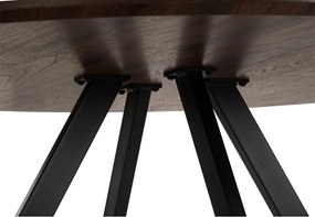 Кръгла трапезна маса от декор от орех ø 120 cm Rivo – Bonami Essentials