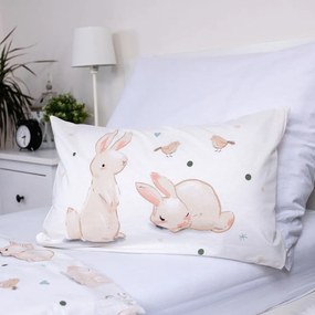 Памучно детско спално бельо за детско креватче 100x135 cm Bunnies – Jerry Fabrics