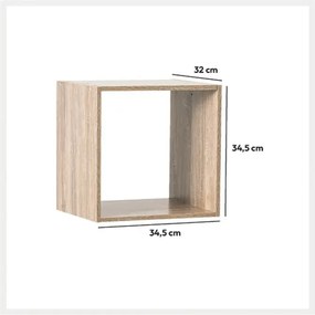 Рафт 5five Mix'n Modul, 1 отделение, MDF, 35x32x35 cm - Бял