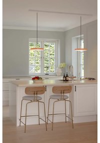 Оранжево метално LED затъмняващо се висящо осветително тяло с метален абажур ø 31 cm Asteria Plus – UMAGE