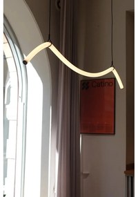 Черно-бяло LED висящо осветително тяло Melt – Markslöjd