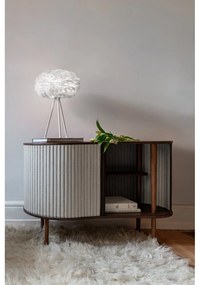 Нисък скрин в сиво-кафяво с дъбов декор и плъзгащи се врати 100x67 cm Audacious - UMAGE