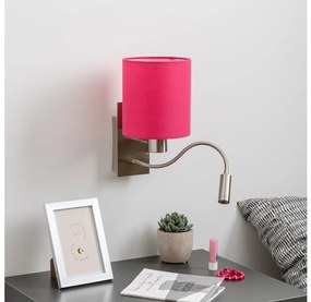 Brilagi - LED Аплик NUBILA 1xE27/25W/230V + LED/3W хром/розов