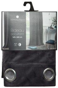 Блекаут завеса atmosphera, Кадифе, 140x260 cm - Тъмносив