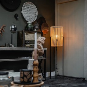 Скандинавска подова лампа бамбук - Natasja