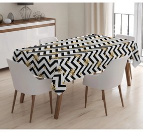 Коледна покривка за маса с памучна смес , 140 x 180 cm Happy New Year - Minimalist Cushion Covers