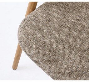 Трапезен стол в бежов и естествен цвят Relate – Unique Furniture