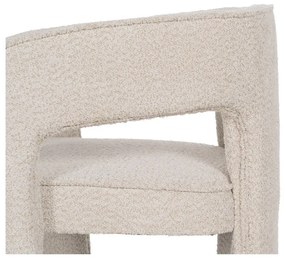 Бежово кресло от плат букле – Ixia