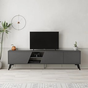 ТВ мебел Fiona от меламин в антрацитен цвят 180x35,6x48см.